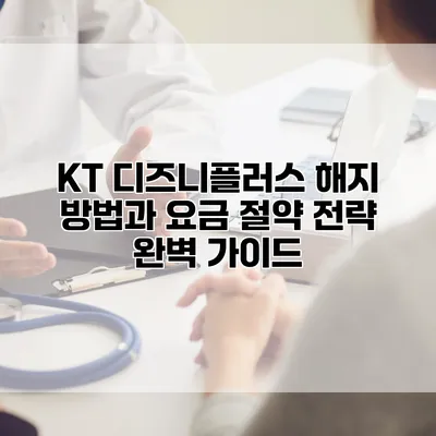 KT 디즈니플러스 해지 방법과 요금 절약 전략 완벽 가이드